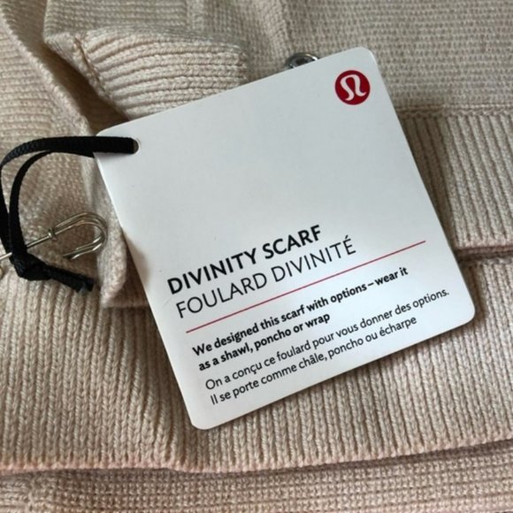 NWOT - Lululemon Divinity Scarf/Poncho/Cape - Pale Pink - OS - Picture 7 of 9